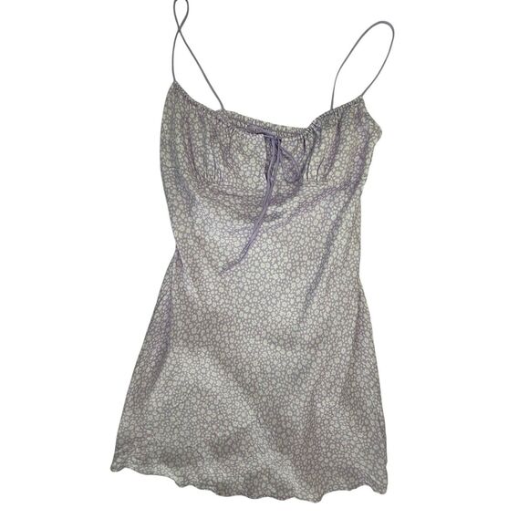 NEW Victoria’s Secret Satin Floral Bustier Corset Slip Dress Size XS Lavender - Picture 2 of 11